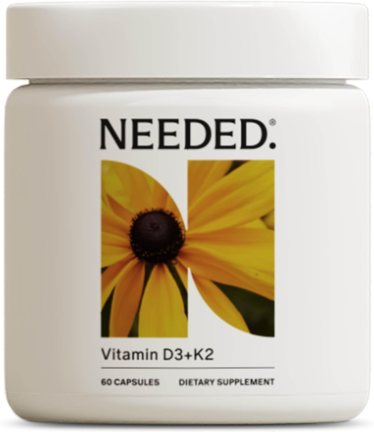 Needed. Expertly-Formulated Prenatal Vitamin D3/K2 | for Fertility, Pregnancy Breastfeeding, and Postpartum, Healthy Immunity and Bone Development, Supports Breast Milk Vitamin D Levels | 60 Capsules