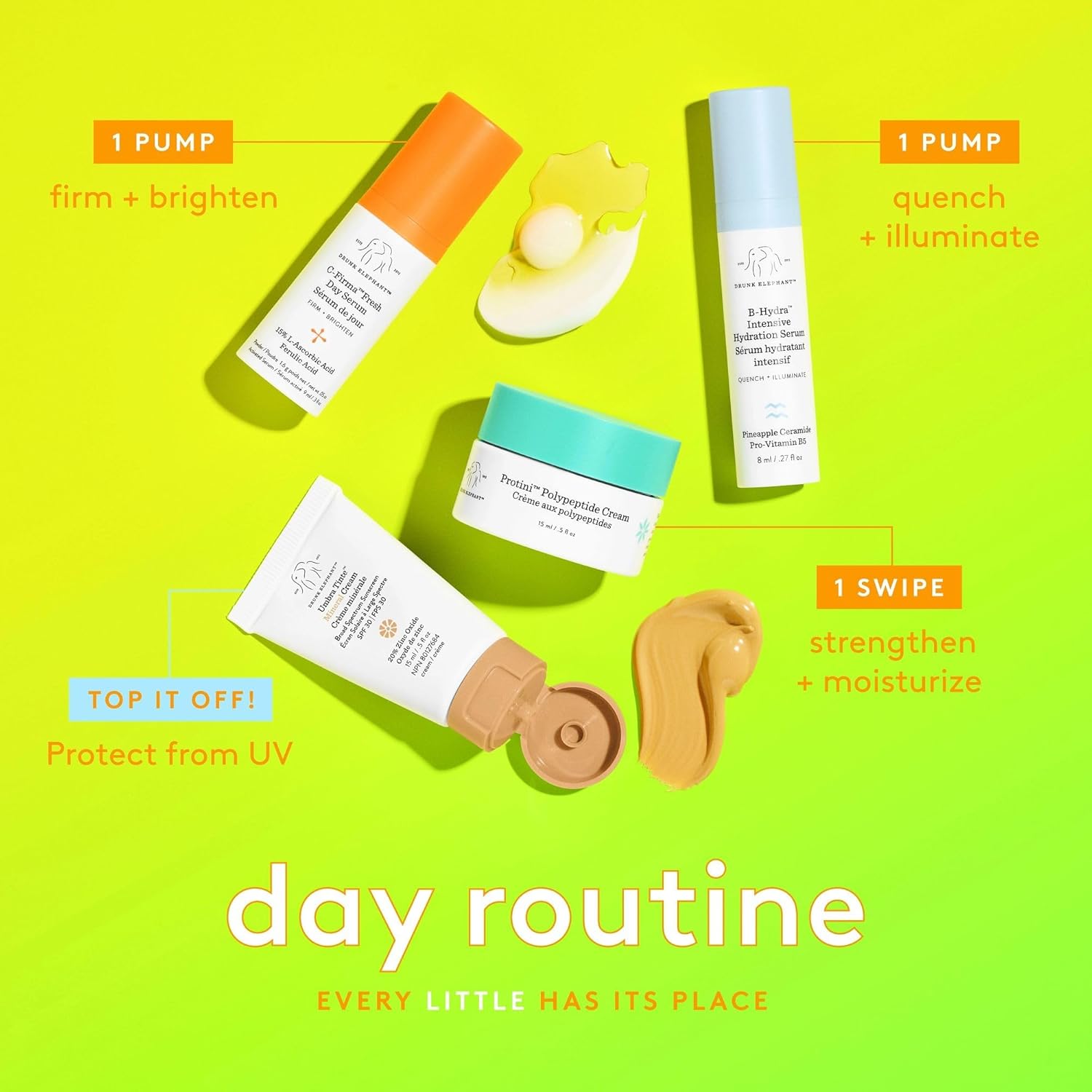 Drunk Elephant The Littles 7.0 Kit - 6 Travel-Friendly A.M. And P.M. Essentials - Clean Clinical Skincare - Cruelty-Free - Dermatologist-Tested - Free Of Essential Oils, Silicones, And Fragrance : Beauty & Personal Care