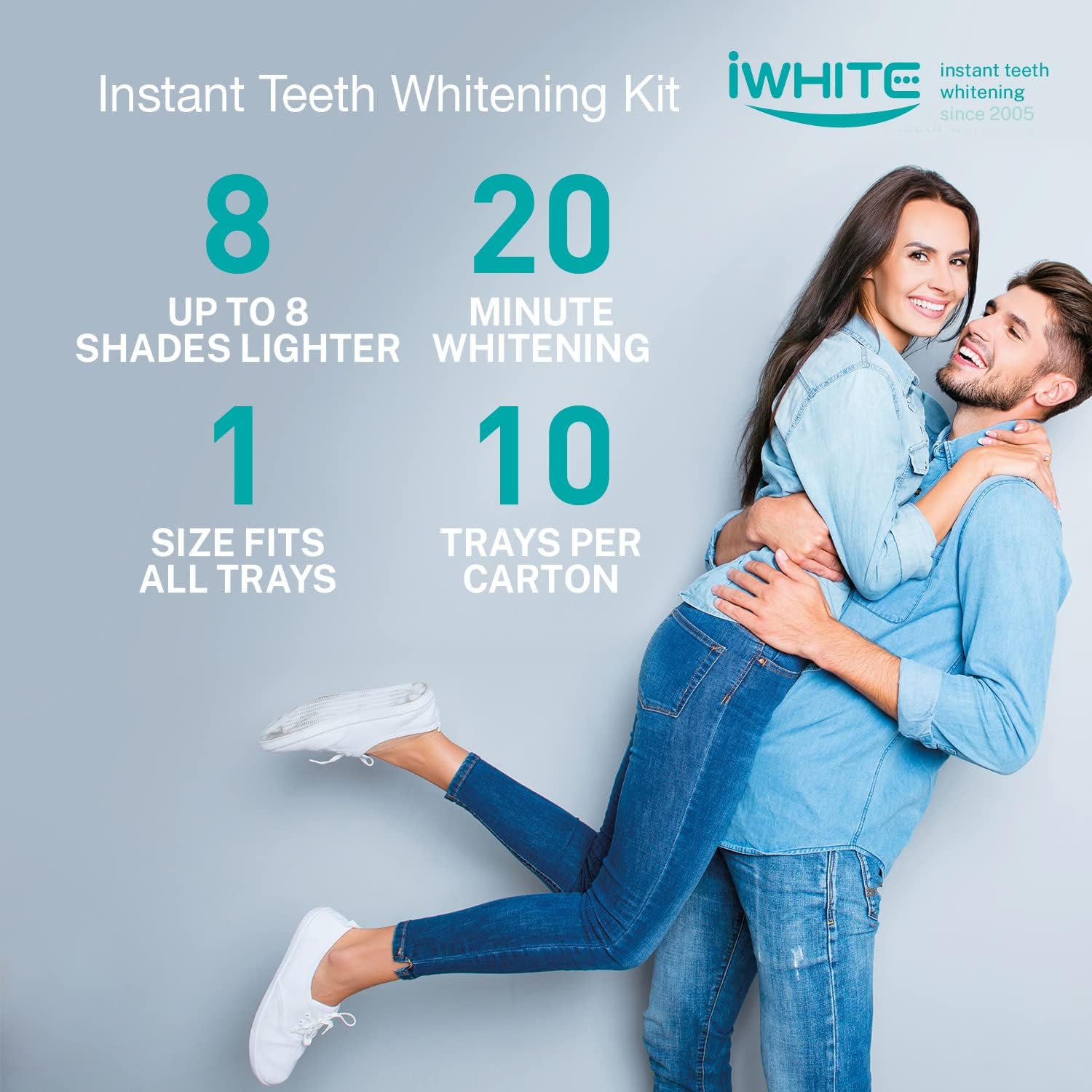 iWhite Classic Teeth Whitening Kit 10 Prefilled Trays - Infused with 100% Natural Baking Soda for an Instant Bright White Smile : Amazon.co.uk: Health & Personal Care