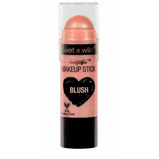 Wet N Wild Megaglo Makeup Stick, Buildable Color, Versatile Use, Cruelty-Free & Vegan - Peach Bums