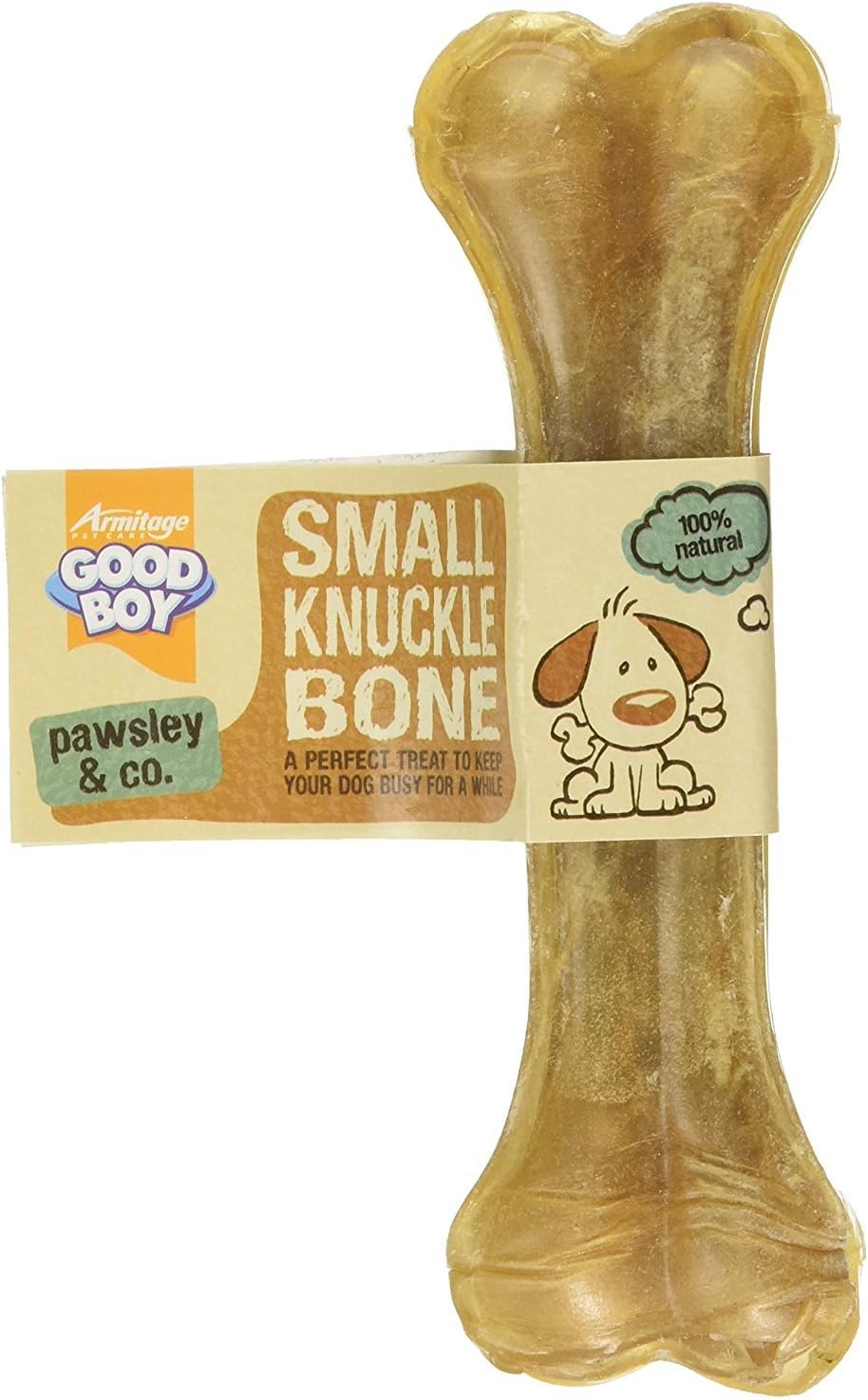 Good Boy - Small Rawhide Knuckle Bones - Dog Chews - Made From 100 Percent Natural Hide - Pack Of 10 - Dog Treats Natural