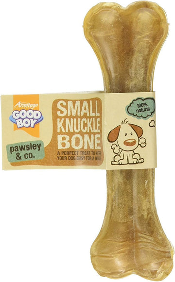 Good Boy - Small Rawhide Knuckle Bones - Dog Chews - Made From 100 Percent Natural Hide - Pack Of 10 - Dog Treats Natural