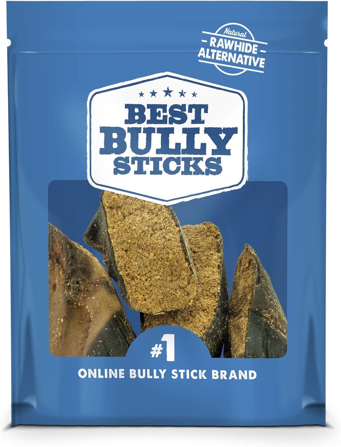 Best Bully Sticks Peanut Butter Stuffed Cow Hooves 4 Pack: Natural Dog Chew, Highly Digestible, Helps Promote Dental Health