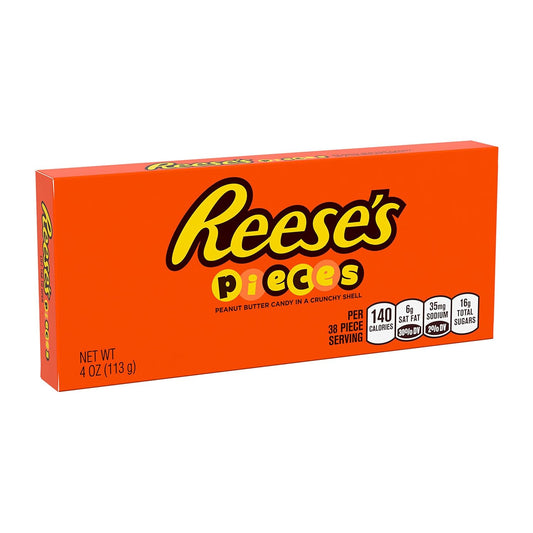 Reese'S Pieces Peanut Butter In A Crunchy Shell, Halloween Candy Boxes, 4 Oz (12 Count)