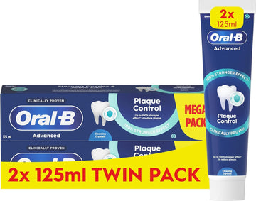 Oral-B Advanced Plaque Control Toothpaste 2 X 125 Ml Twin Pack