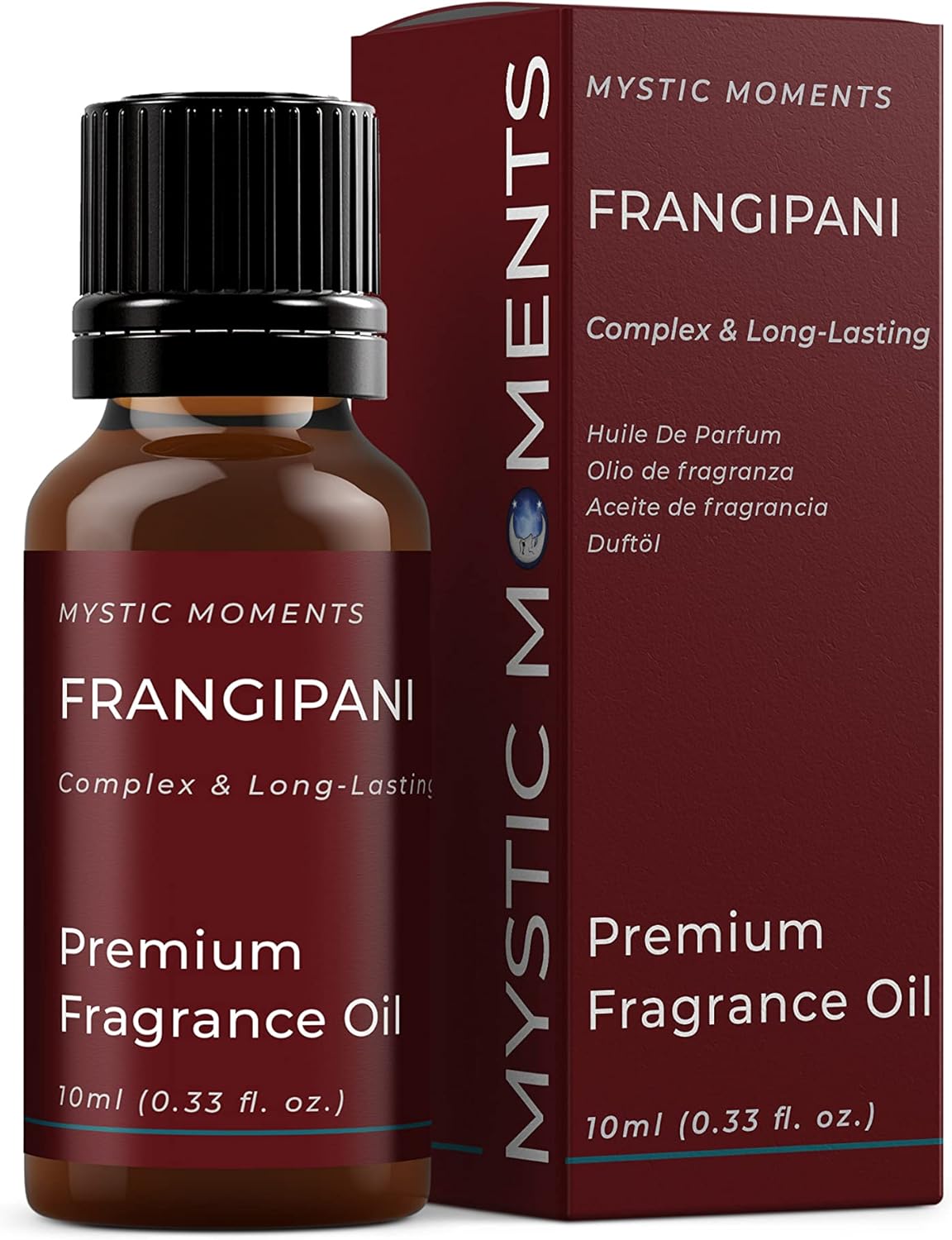 Mystic Moments | Frangipani Fragrance Oil - 10ml - Perfect for Soaps, Candles, Bath Bombs, Oil Burners, Diffusers and Skin & Hair Care Items