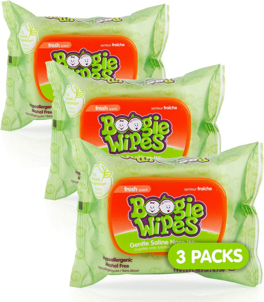 Boogie Wipes Gentle Wet Wipes For Baby And Kids, Made With Vitamin E, Aloe And Chamomile, Fresh And Unscented Wipes, 180 Count