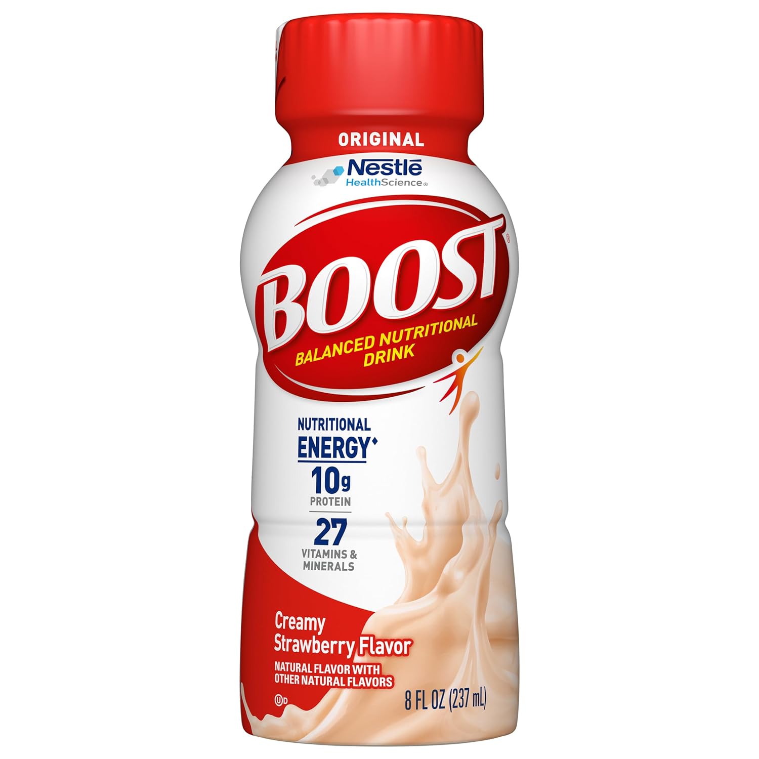 Boost Original Nutritional Drink, Creamy Strawberry, 8 Fl Oz (Pack Of 24)