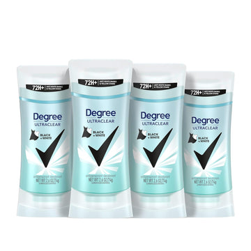 Degree Women'S Black+White 4 Count Antiperspirant Balm 2.6 Oz - Protects From Deodorant Stains, Fresh Scent, 48H Non-Stop Protection