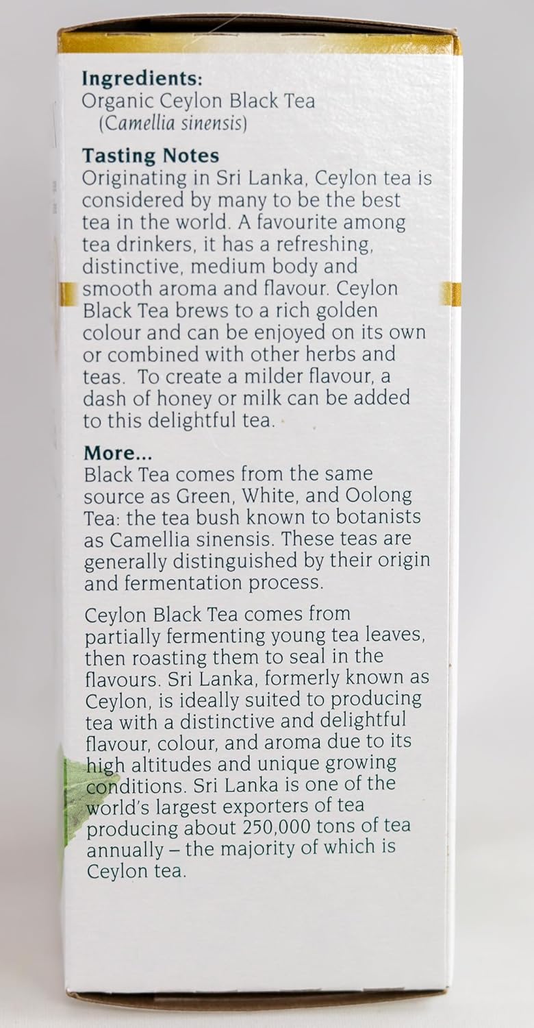 Celebration Herbals Ceylon Black Tea Organic 24 Bag, 0.02 Pound : Health & Household