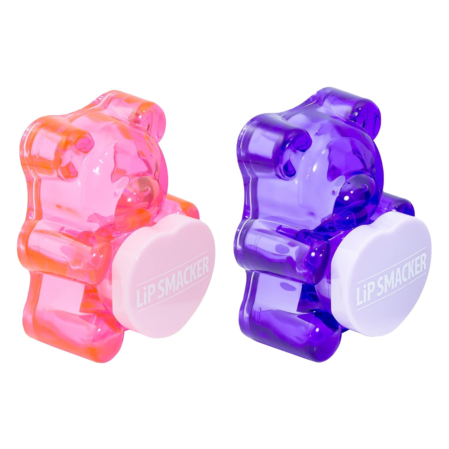 Lip Smacker BFF Sugar Bear Lip Balm Duo- Pink & Purple Luv U Straw-Beary Much! / Grapeful-4-U! : Beauty & Personal Care