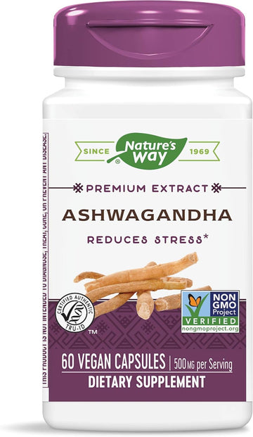 Nature'S Way Ashwagandha Reduces Stress* Adaptogenic* Vegan 60 Capsules