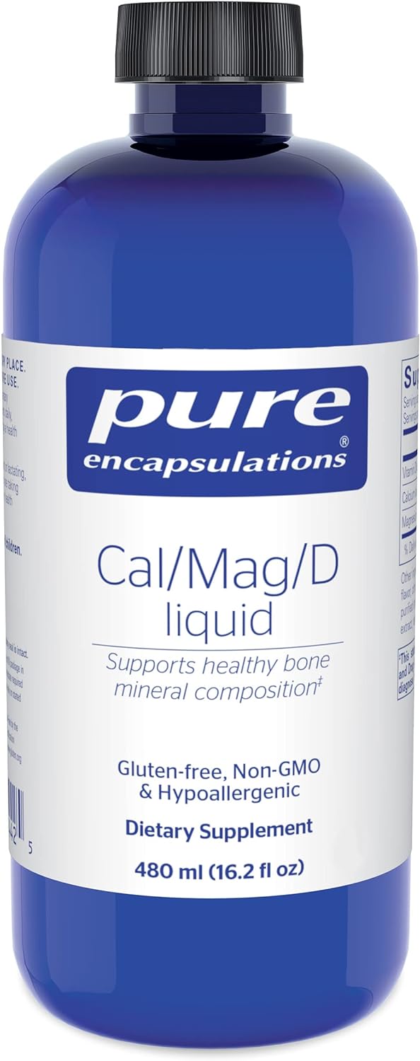 Pure Encapsulations Cal/Mag/D Liquid | Calcium, Magnesium And Vitamin D In A Convenient Liquid Form | 16.2 Fl. Oz