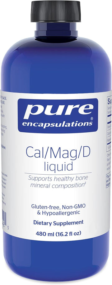 Pure Encapsulations Cal/Mag/D Liquid | Calcium, Magnesium And Vitamin D In A Convenient Liquid Form | 16.2 Fl. Oz