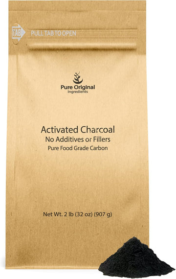 Pure Original Ingredients Activated Charcoal (2Lb) Activated Carbon, Vegan, Non-Gmo