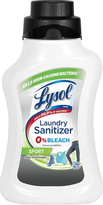 Lysol Sport Laundry Sanitizer Additive, Sanitizing Liquid For Gym Clothes And Activewear, Eliminates Odor Causing Bacteria, 41Oz