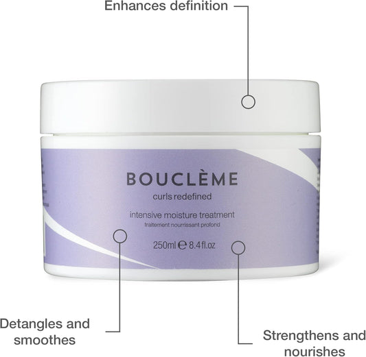 Bouclème - Intensive Moisture Treatment - Protects And Strengthens Hair - Use As Leave-In Or As Deep Coniditioning Mask - 97% Plant Powered- 250 Ml