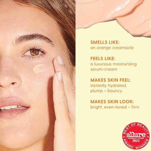 Kinship Brightwave 10% Vitamin C + Peptide Serum - Fade Dark Spots, Reduce Fine Lines & Wrinkles - Brighten, Plump & Smooth Face - Vegan Collagen - Anti-Aging Skincare - All Skin Types (1 Fl Oz)