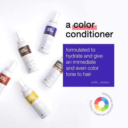 milk_shake Color Whipped Cream Leave In Coloring Conditioner - Provides Temporary Hair Color Tone, Warm Brunette
