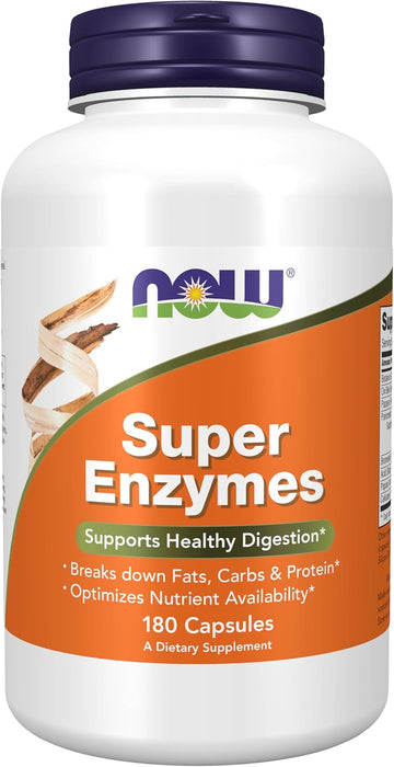 Now Foods, Super Enzymes, Formulated With Bromelain, Ox Bile, Pancreatin And Papain, Super Enzymes, 270 Capsules