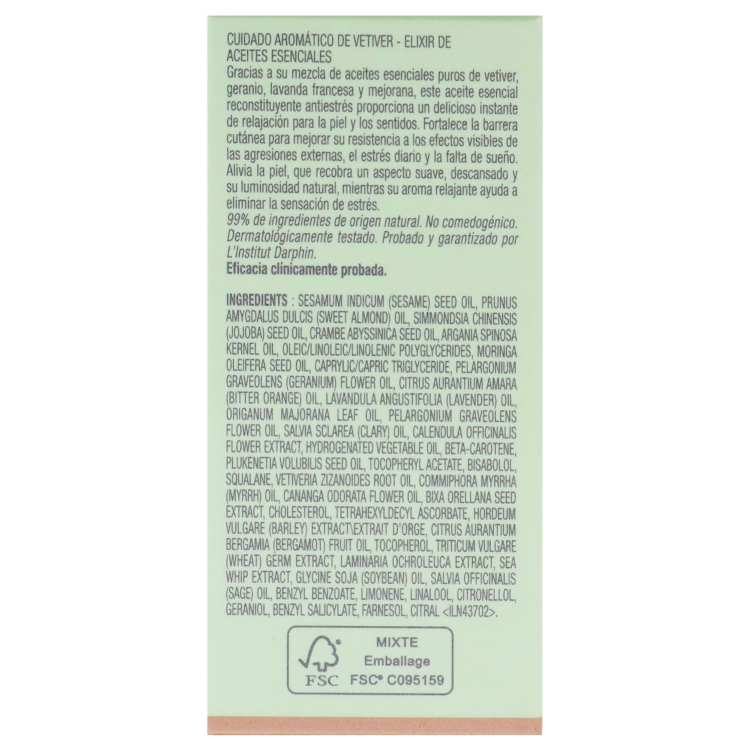 Darphin Vetiver Aromatic Care Essential Oil Elixir Oil Women 0.5 Oz : Beauty & Personal Care