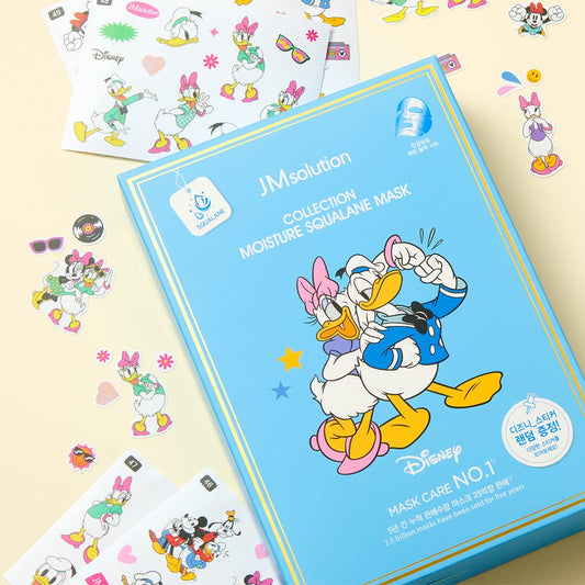 Jmsolution Disney Collection Moisture Squalane Mask-Korean Skin Care Facial Mask 10Ea