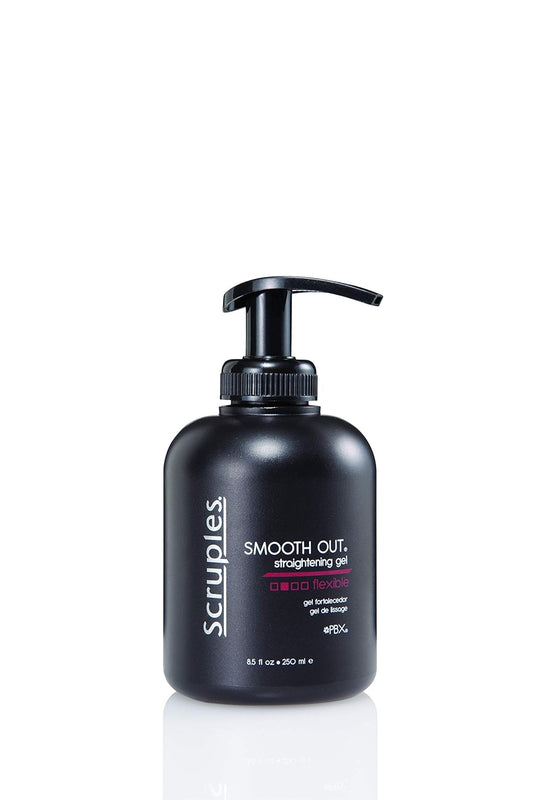 Scruples Smooth Out Hair Straightening Gel - Shine Enhancing & Smoothing Frizz Control Hair Styling Solution - Straightening & Styling Gel for Women and Men with All Hair Types (8.5 oz) : Hair Care Styling Products : Beauty & Personal Care