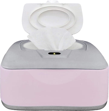 Baby Wet Wipes Warmer & Dispenser, Holder And Case - Purple, Playful/Cute, With Easy Press On/Off Switch, Holds 100 Wipes, Worldwide Use