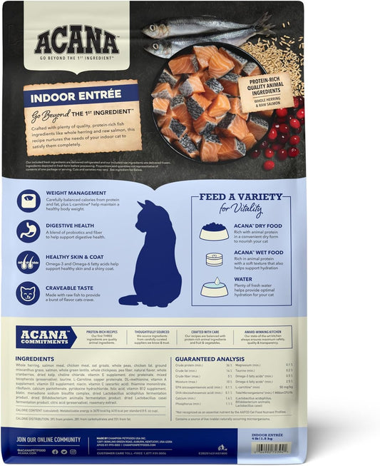 Acana Indoor Entrée Fish Recipe Cat 4Lb