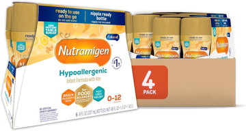 Enfamil Nutramigen Baby Formula, Hypoallergenic And Lactose Free Formula With Enflora Lgg, Fast Relief From Severe Crying And Colic, Ready To Use Bottle, 8 Fl Oz (24 Count)