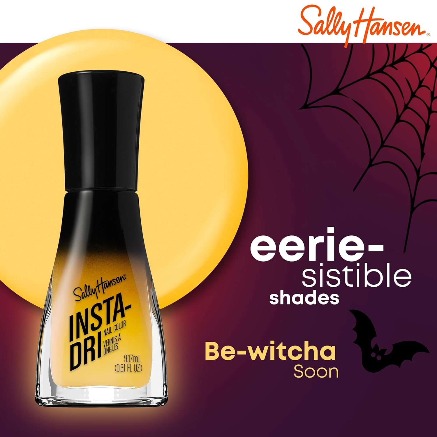 Sally Hansen Insta-Dri Nail Polish - Halloween Collection, Be-witcha Soon - 0.31 fl oz : Beauty & Personal Care