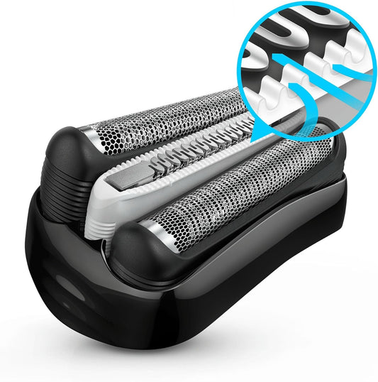 Braun Series 3 Electric Shaver, Rechargeable And Cordless Wet & Dry Electric Razor For Men With Precision Trimmer, Braun Proskin 3045S Black/Blue
