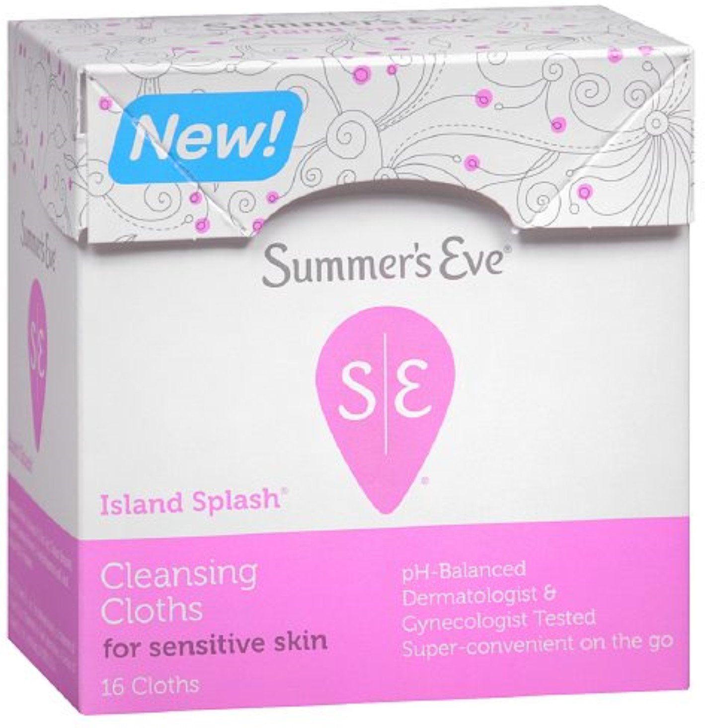 Summers Eves Cleansing Cloth Island Splash 16 Ct (Pack of 4) : Health & Household