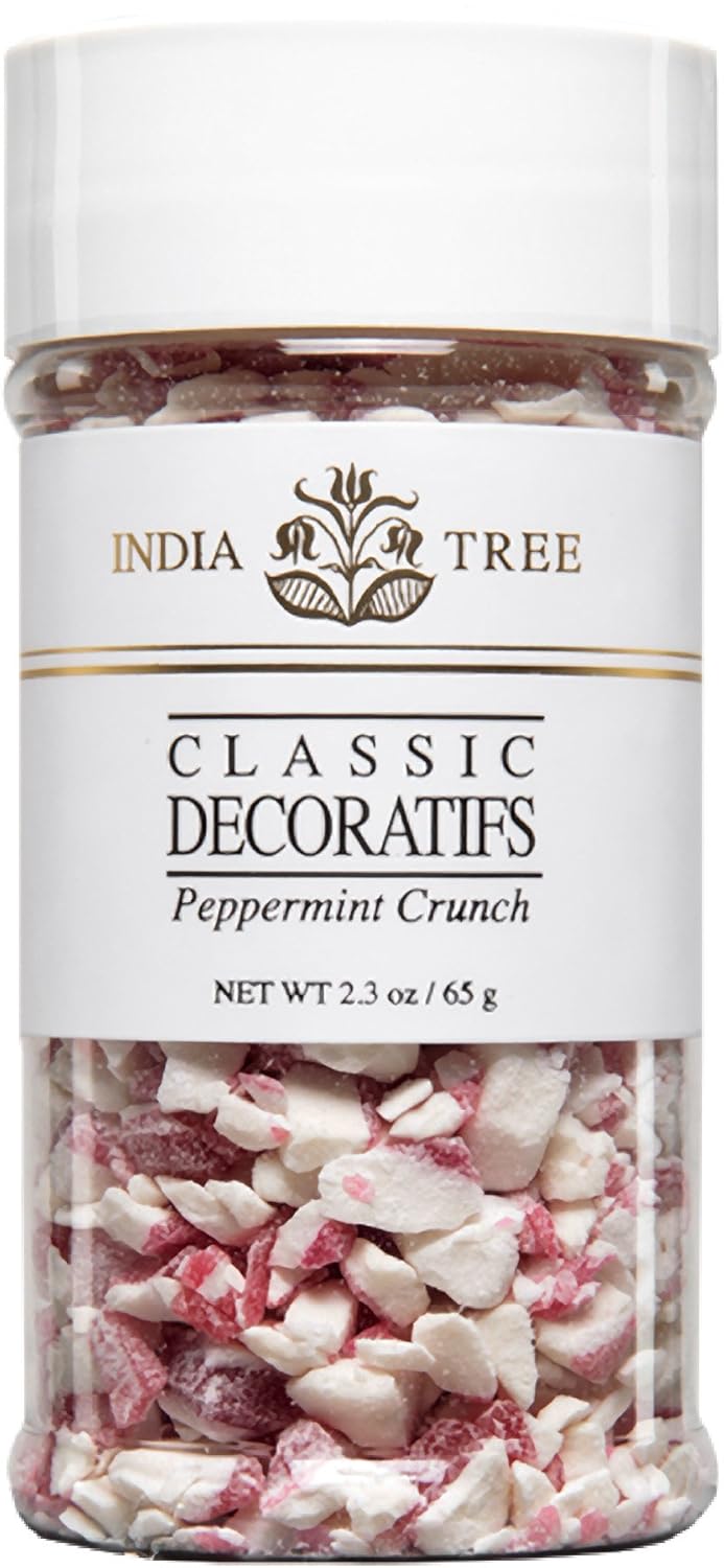 India Tree Peppermint Crunch Decoratifs, 2.3 Ounce