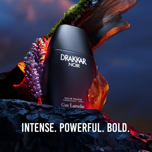 Drakkar Noir By Guy Laroche - Iconic Designer Fragrance - Intense & Powerful Eau De Toilette - Fougere Blend & Aromatic Spices - Long Lasting Mens Cologne - Day And Evening Scent, 200Ml
