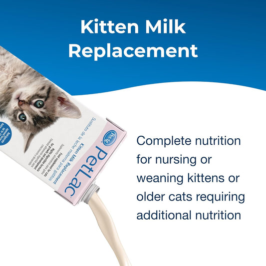 Pet-Ag Petlac Liquid For Kittens - 32 Oz - Ready-To-Feed Milk Replacement For Kittens Newborn To Six Weeks Old - Easy To Digest