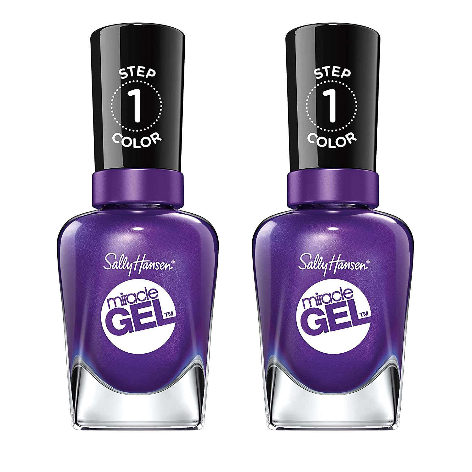 Sally Hansen Miracle Gel Nail Polish, Shade Purplexed #579 (Pack Of 2)