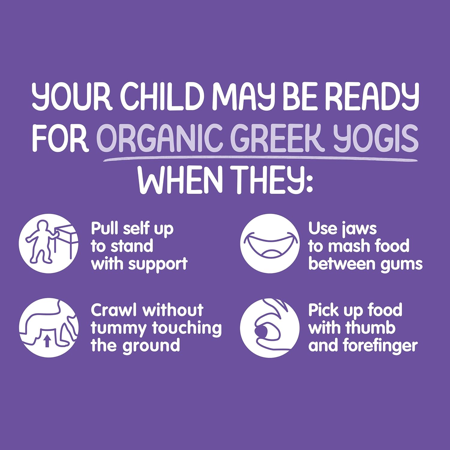 Happy Baby Yogis Greek Yogurt Snacks, Organic Blueberry and Purple Carrot, 1 Ounce : Baby