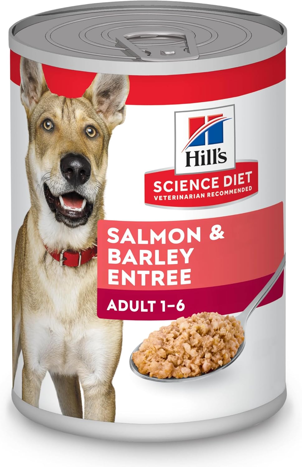 Hill'S Science Diet Adult 1-6, Adult 1-6 Premium Nutrition, Wet Dog Food, Salmon & Barley Loaf, 13 Oz Can, Case Of 12