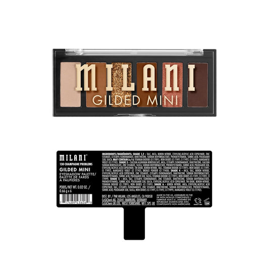 Milani Gilded Mini Eyeshadow Palette With 6 Matte & Shimmer Hues - Whiskey Business