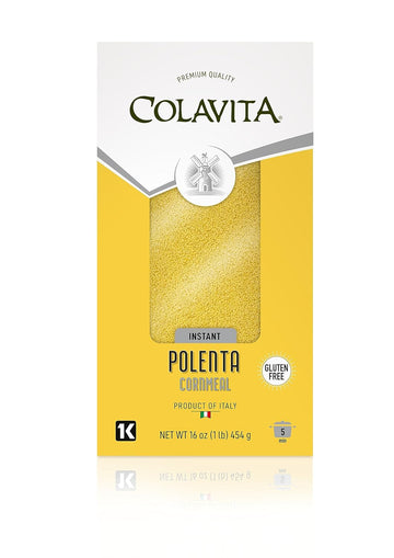 Colavita Instant Polenta Cornmeal, 16 Ounce (Pack of 6)