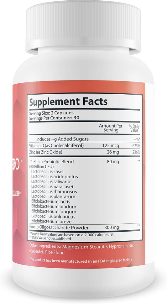 Synbiotic Pro - Our Best Daily Synbiotic Probiotics & Prebiotic - Gut Health - Gi Synbiotics Probiotics - Pro Synbiotic Probiotic Plus Prebiotic & Immune Support Vitamins - Synbiotics For Women & Men
