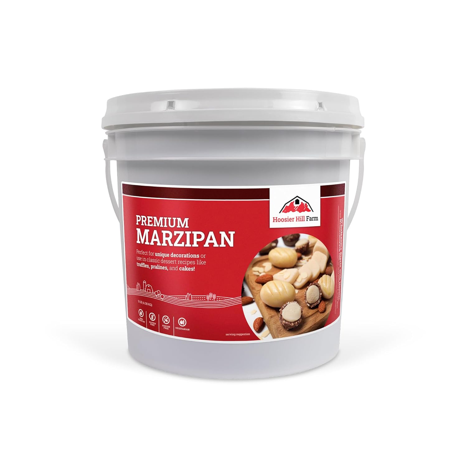 Hoosier Hill Farm Marzipan Paste Pail, 9Lb (Pack Of 1)