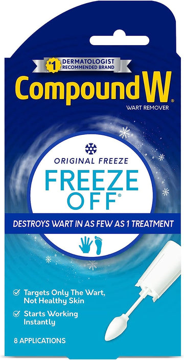 Compound W Freeze Off Remover, 8 Applications, White, 1 Count