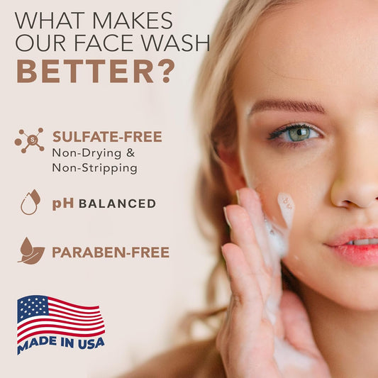 Beauty By Earth Clean Face Wash - Usa Made With Organic & Natural Ingredients, Non-Toxic Facial Cleanser : Beauty & Personal Care