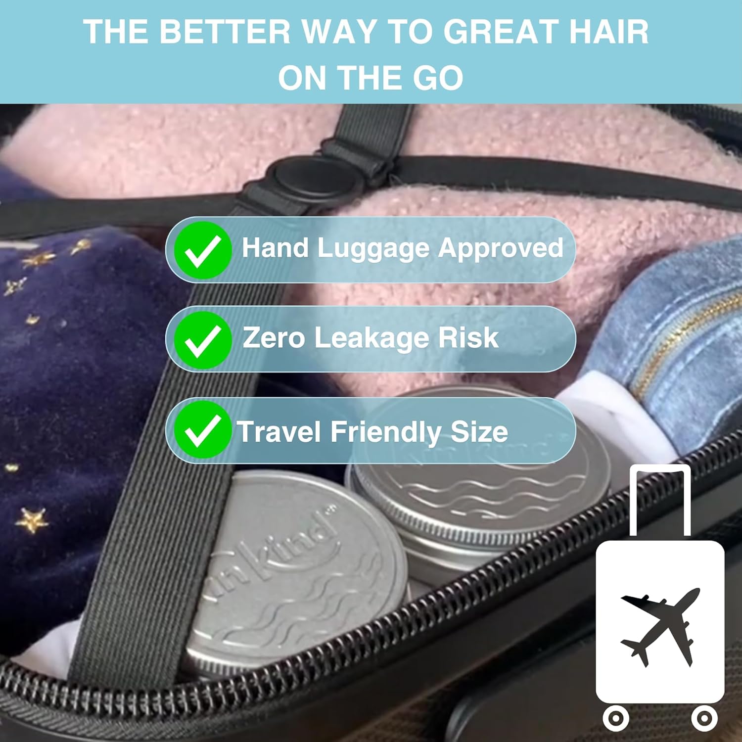 Kinkind My Platinum Touch! Purple Shampoo Bar & Conditioner Bar Set For Platinum Shine On Blonde & Silver Hair - Up To 50 Washes - Travel Essentials With 2 Kinkind Travel Tins