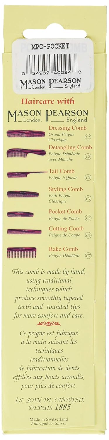 Mason Pearson Pocket Comb, 0.1 Lb