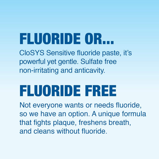 Closys Fluoride Toothpaste, 3.4 Ounce, Travel Size, Gentle Mint, Tsa Compliant, Whitening, Enamel Protection, Sulfate Free