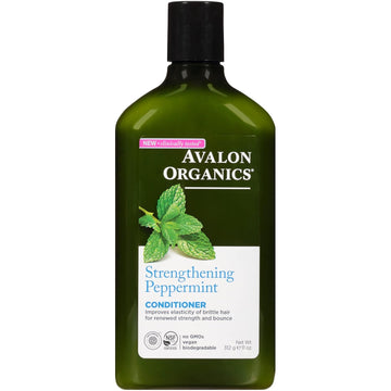 Avalon Organics Conditioner, Strengthening Peppermint, 11 Oz