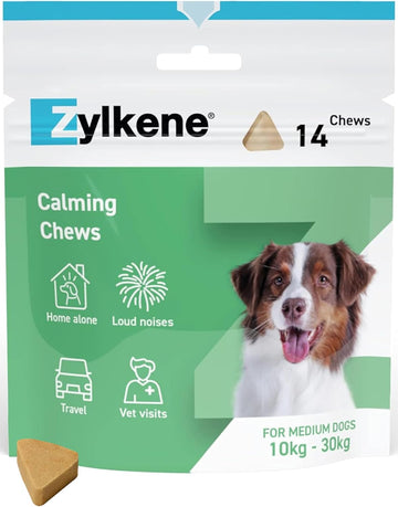 Zylkene Calming Chews For Large Dogs (30 To 60Kg) | Promotes Relaxation | Helps Pets Cope With Short-Term Challenging Situations | Perfect For On The Go, Holidays, Travelling, Fireworks | 14 Chews